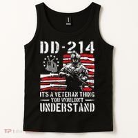 Veteran DD-214 Alumni Armed Forces I Am The Storm Tank Top thumb 2