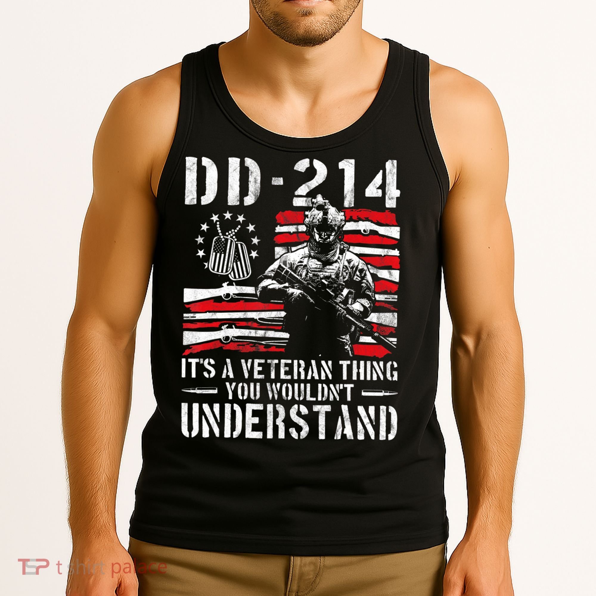 Veteran DD-214 Alumni Armed Forces I Am The Storm Tank Top