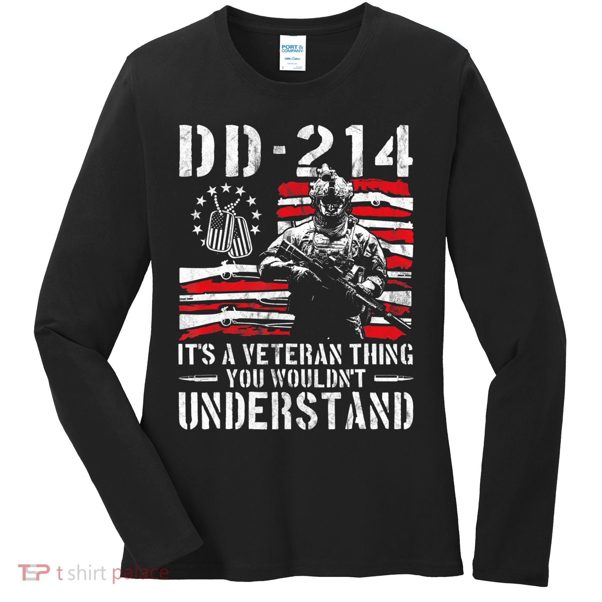 Veteran DD-214 Alumni Armed Forces I Am The Storm Women's Long Sleeve Shirt