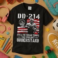 Veteran DD-214 Alumni Armed Forces I Am The Storm Kids T-Shirt thumb 3