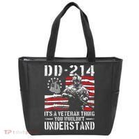 Veteran DD-214 Alumni Armed Forces I Am The Storm Tote Bag thumb 0