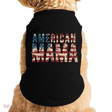 Vintage Distressed American Mama Doggie Tank