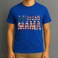 Vintage Distressed American Mama T-Shirt thumb 3