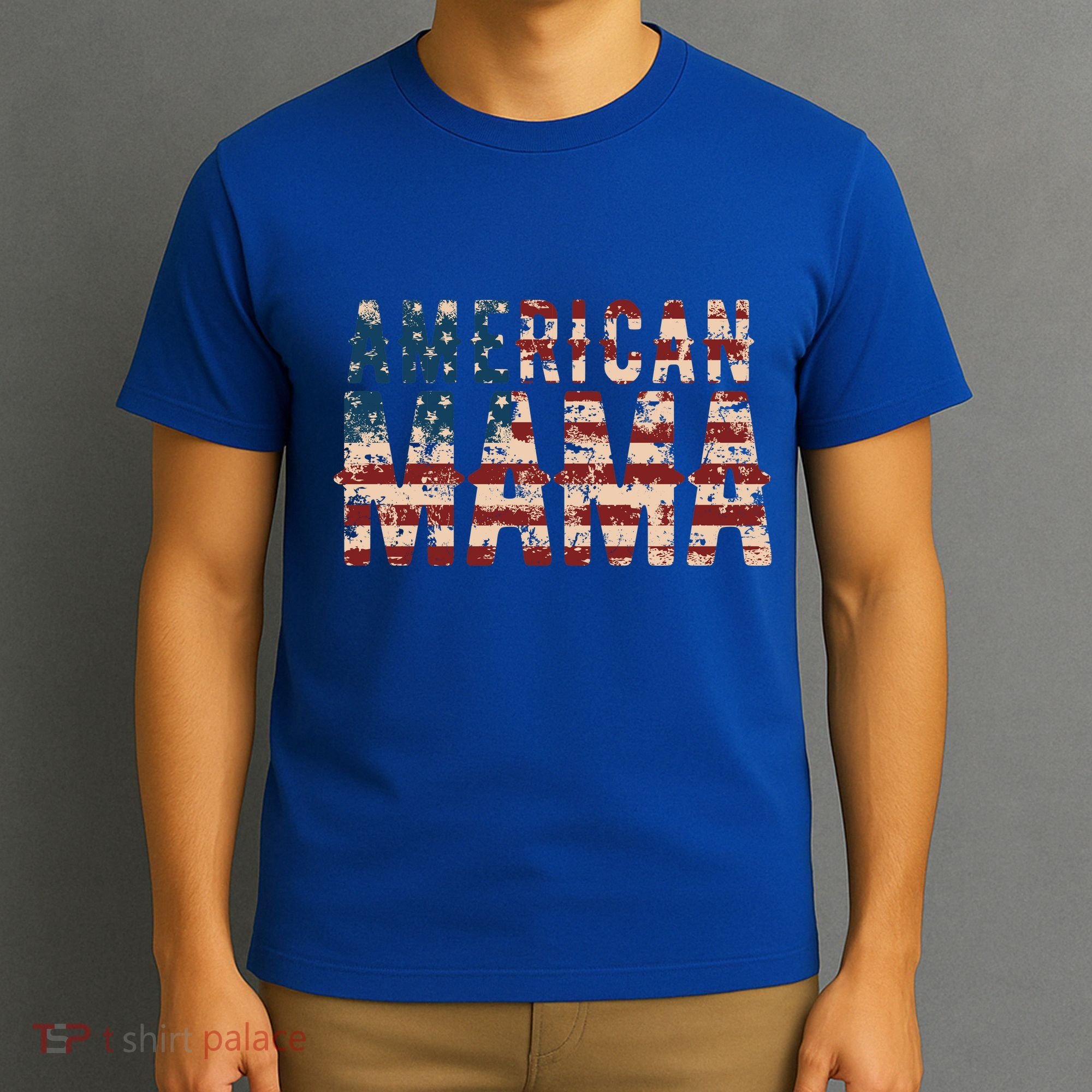 Vintage Distressed American Mama T-Shirt