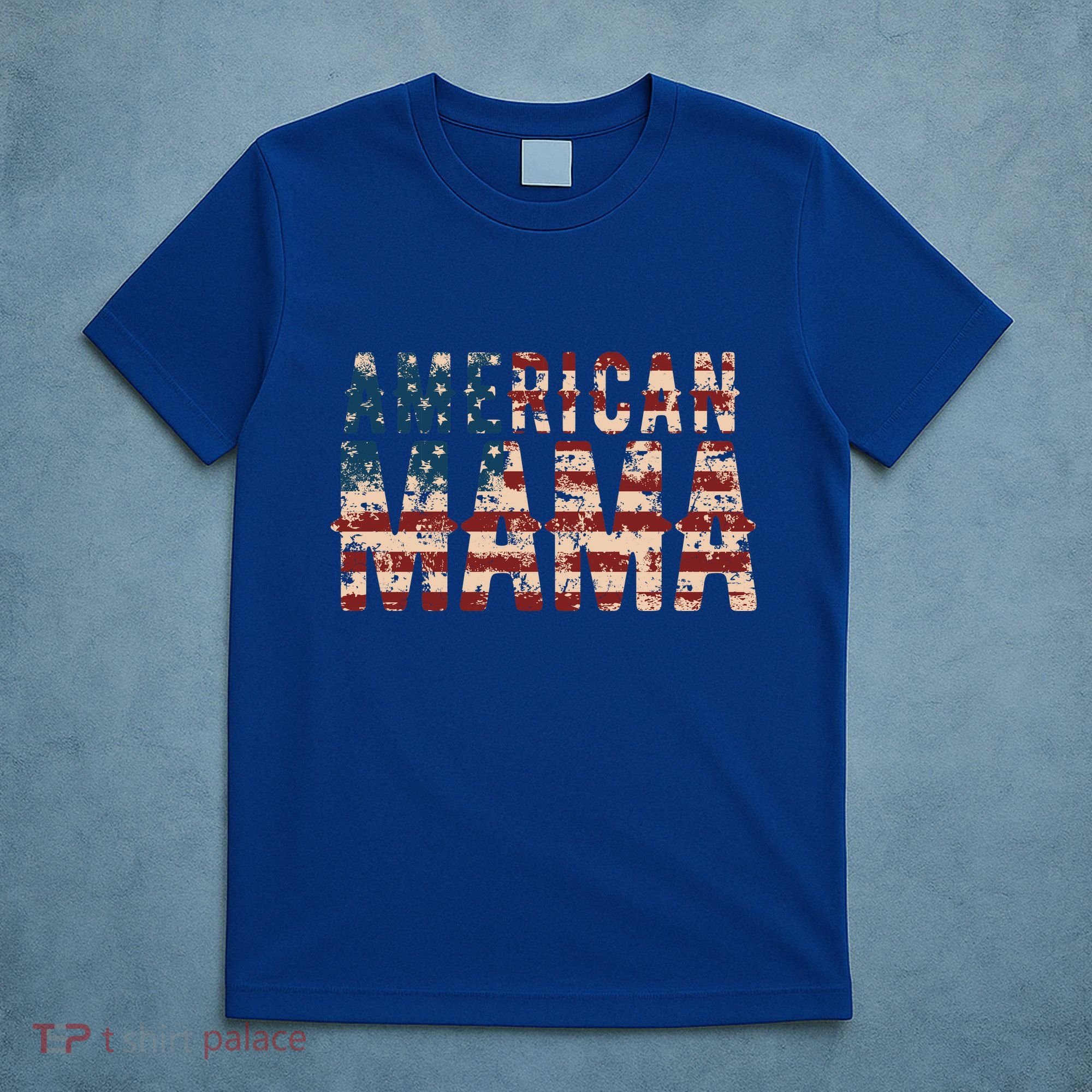 Vintage Distressed American Mama T-Shirt