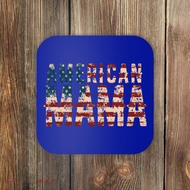Vintage Distressed American Mama Coaster