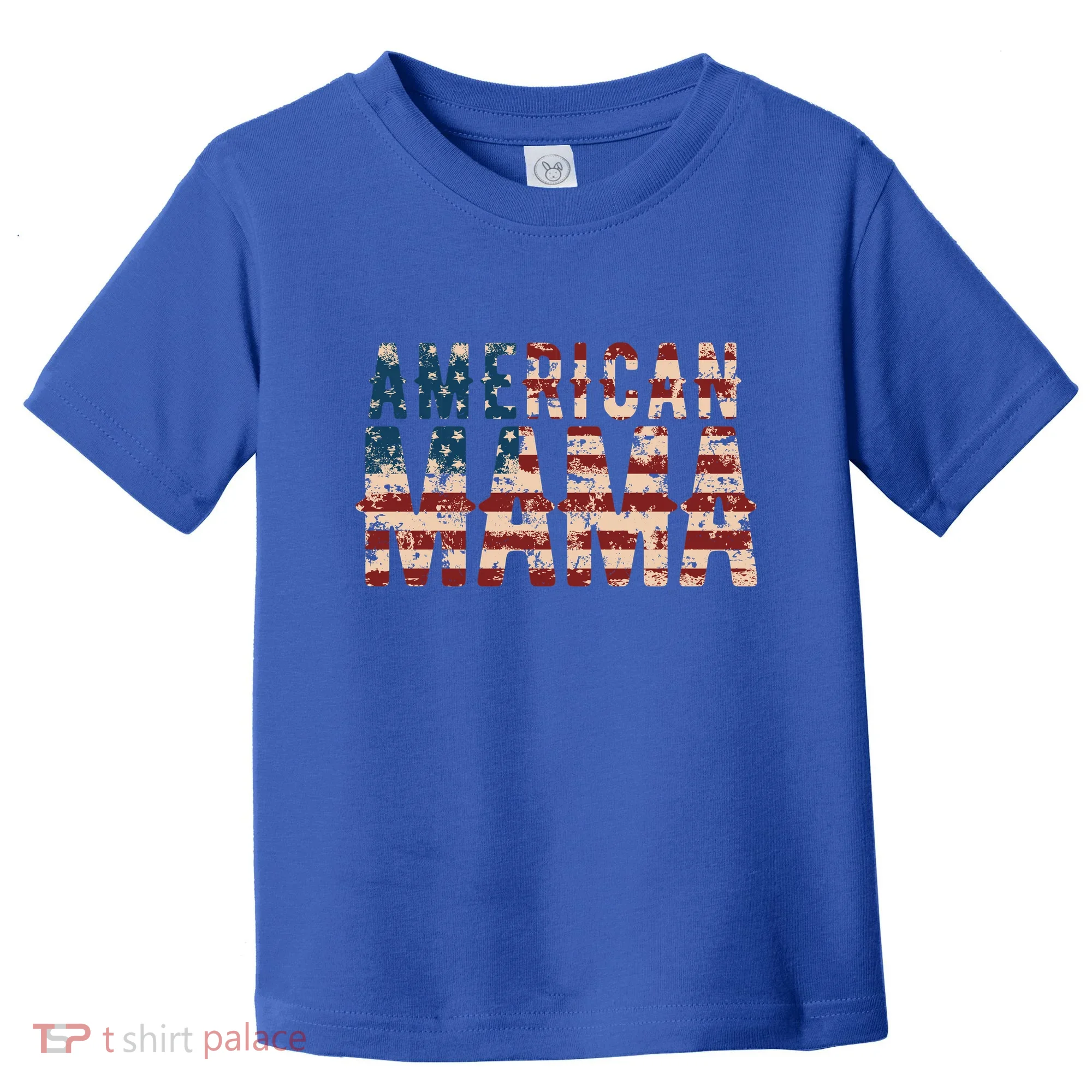 Vintage Distressed American Mama Toddler T-Shirt