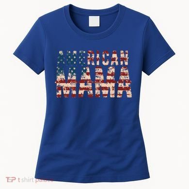 Vintage Distressed American Mama Women's T-Shirt