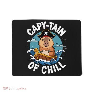 Vyloxa Designs Adult Capybara Cartoon Mousepad