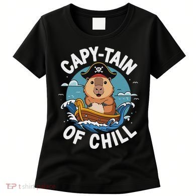 Vyloxa Designs Adult Capybara Cartoon Women's T-Shirt