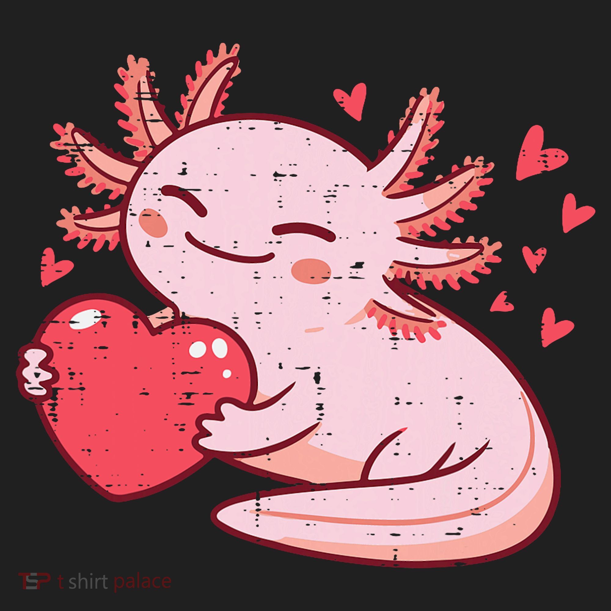 Valentines Day Axolotl Heart Cute  Women's Sweatshirt