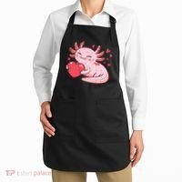 Valentines Day Axolotl Heart Cute  Apron thumb 2