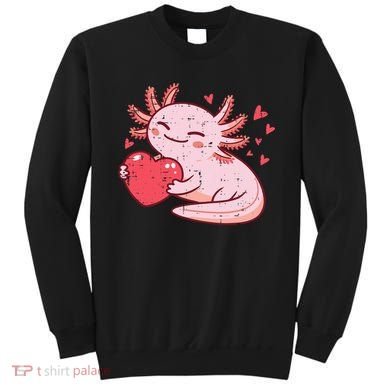 Valentines Day Axolotl Heart Cute  Sweatshirt