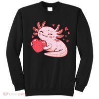Valentines Day Axolotl Heart Cute  Sweatshirt thumb 0