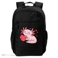 Valentines Day Axolotl Heart Cute  Backpack thumb 0