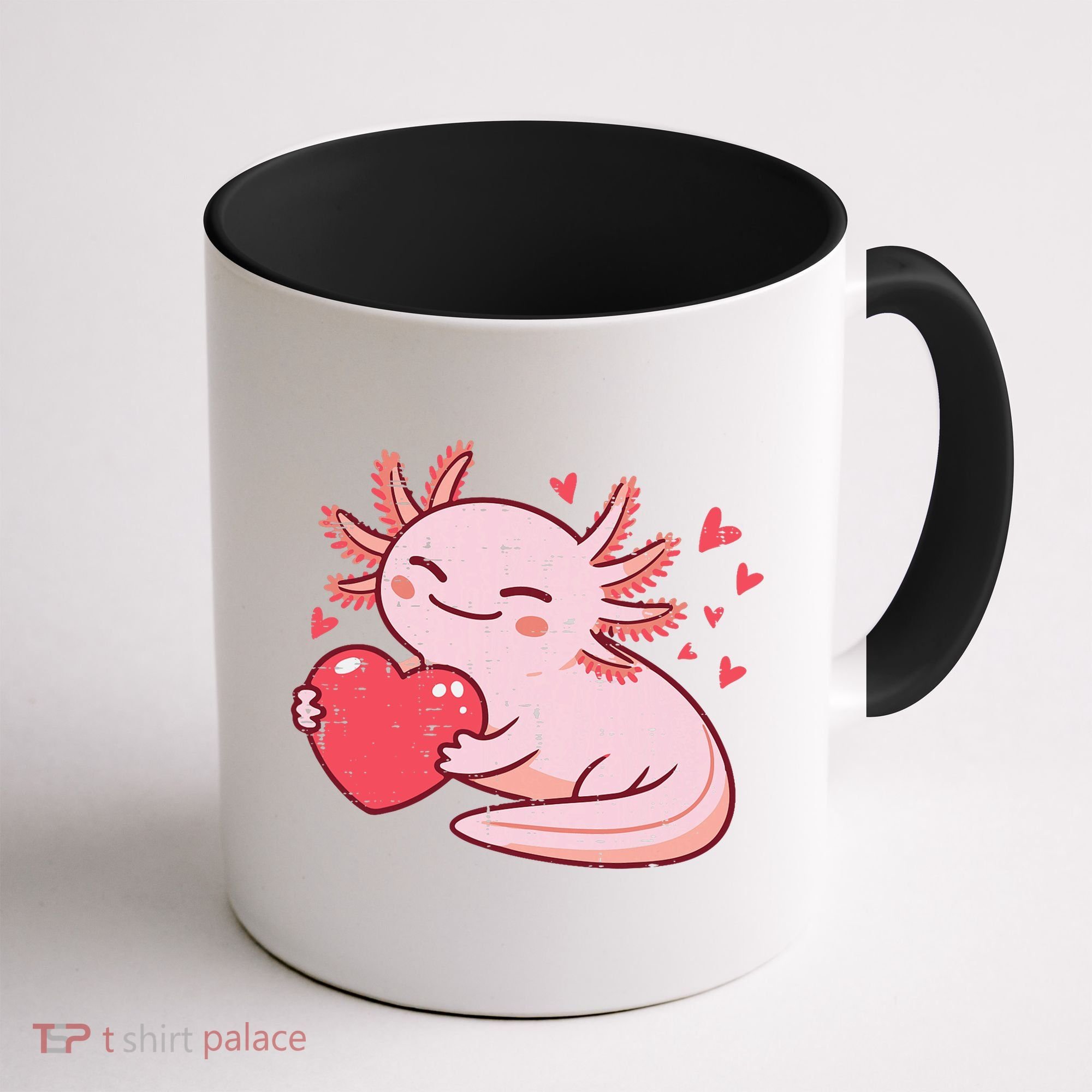 Valentines Day Axolotl Heart Cute  Coffee Mug