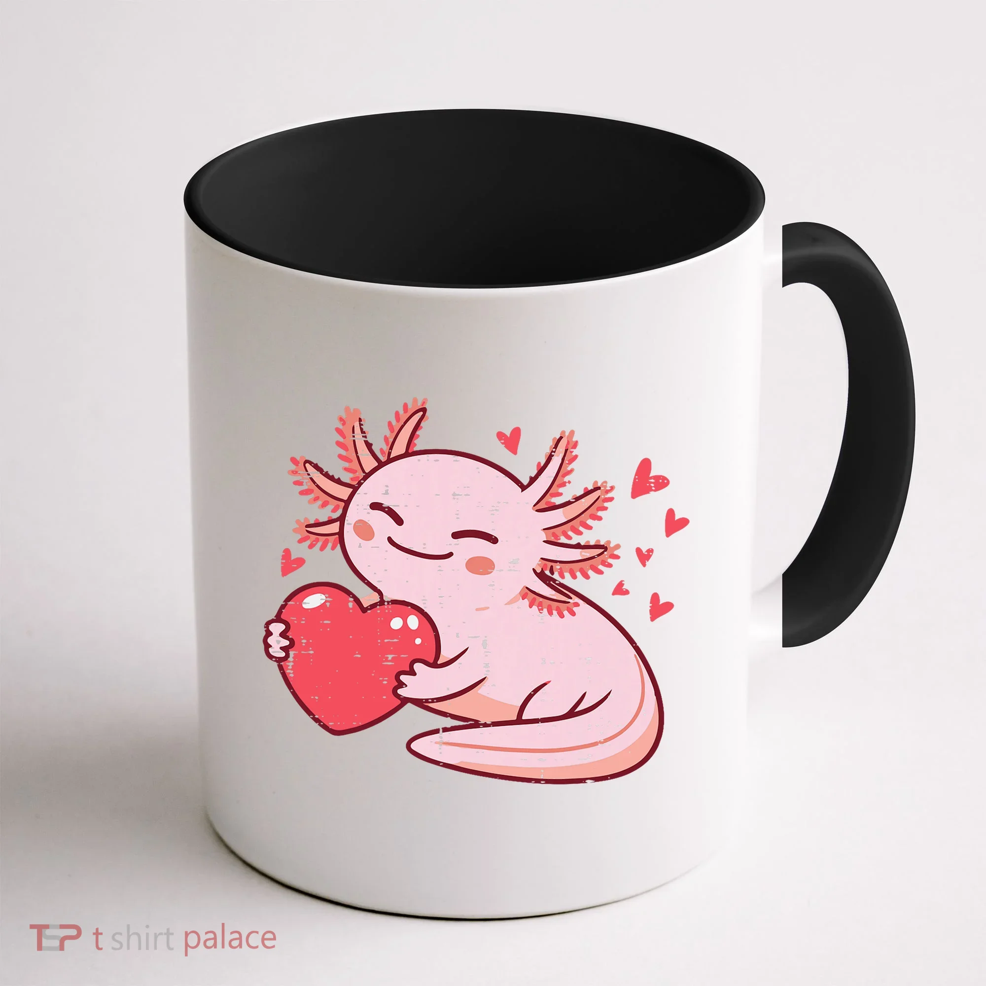 Valentines Day Axolotl Heart Cute  Coffee Mug