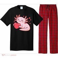 Valentines Day Axolotl Heart Cute  Pajama Set thumb 0