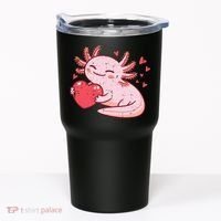 Valentines Day Axolotl Heart Cute  Tumbler thumb 0