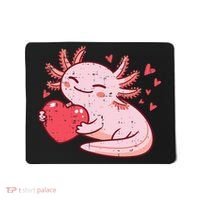 Valentines Day Axolotl Heart Cute  Mousepad thumb 0