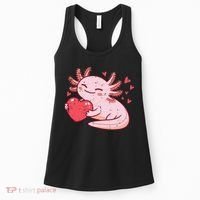 Valentines Day Axolotl Heart Cute  Women's Tank Top thumb 0