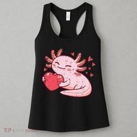 Valentines Day Axolotl Heart Cute  Women's Tank Top thumb 3