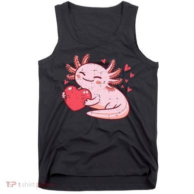 Valentines Day Axolotl Heart Cute  Tank Top