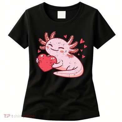 Valentines Day Axolotl Heart Cute  Women's T-Shirt