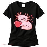 Valentines Day Axolotl Heart Cute  Women's T-Shirt thumb 0