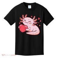 Valentines Day Axolotl Heart Cute  Kids T-Shirt thumb 0