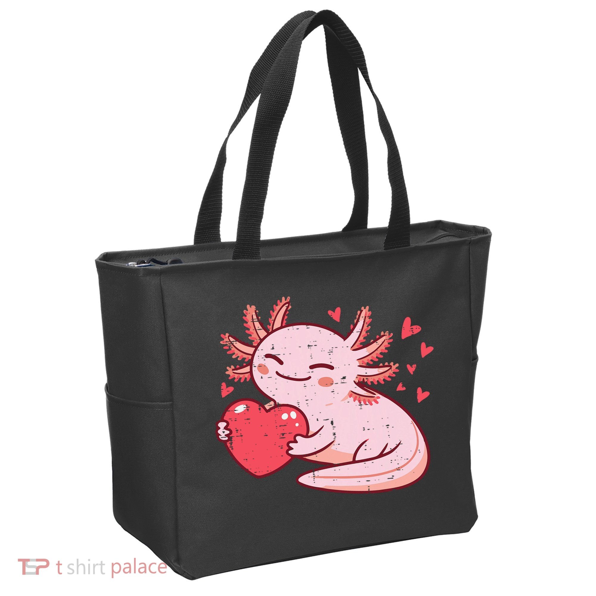 Valentines Day Axolotl Heart Cute  Tote Bag