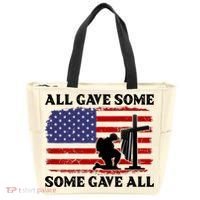 Veterans Day All Gave Some Some Gave All Memorial Day Tote Bag thumb 0
