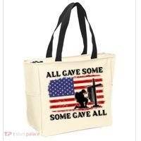 Veterans Day All Gave Some Some Gave All Memorial Day Tote Bag thumb 2