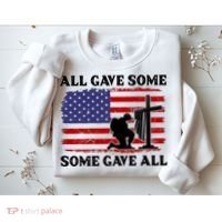 Veterans Day All Gave Some Some Gave All Memorial Day Sweatshirt thumb 2