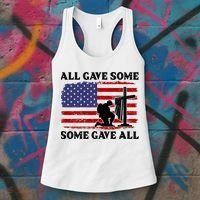 Veterans Day All Gave Some Some Gave All Memorial Day Women's Tank Top thumb 3