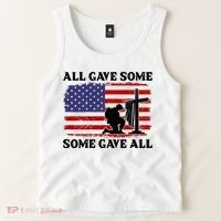 Veterans Day All Gave Some Some Gave All Memorial Day Tank Top thumb 2