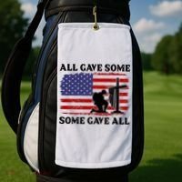 Veterans Day All Gave Some Some Gave All Memorial Day Golf Towel thumb 2