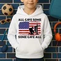 Veterans Day All Gave Some Some Gave All Memorial Day Kids Hoodie thumb 2