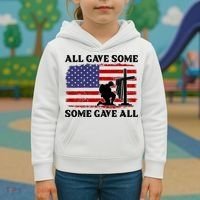 Veterans Day All Gave Some Some Gave All Memorial Day Kids Hoodie thumb 3