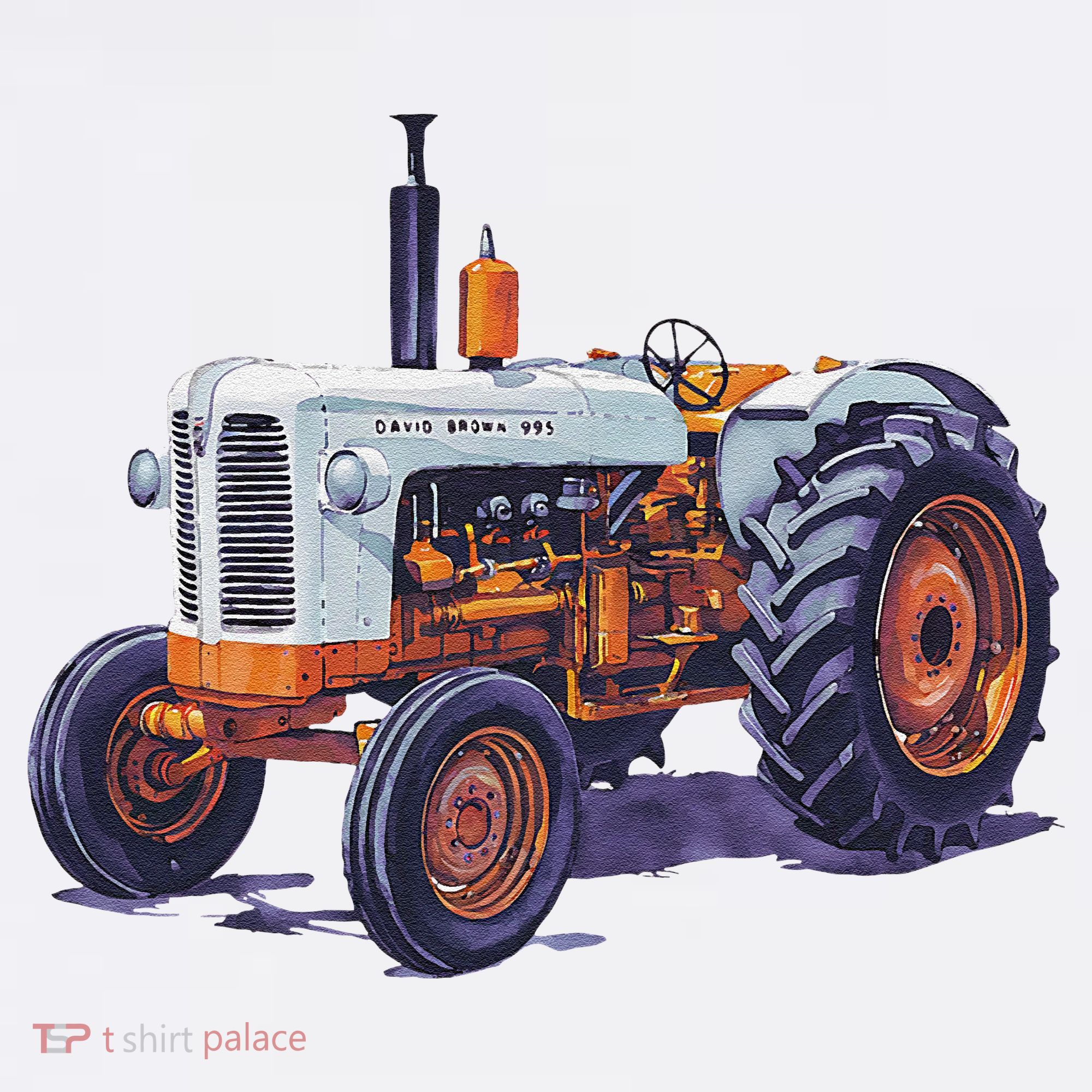 Vintage David Brown Utility Tractor 995 Farming T-Shirt