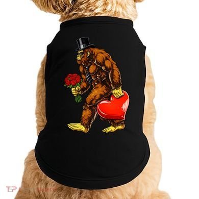 Valentines Day Bigfoot Sasquatch Lover Doggie Tank