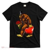 Valentines Day Bigfoot Sasquatch Lover T-Shirt thumb 0