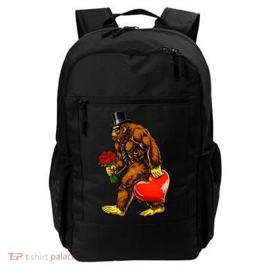 Valentines Day Bigfoot Sasquatch Lover Backpack