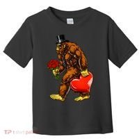 Valentines Day Bigfoot Sasquatch Lover Toddler T-Shirt thumb 0