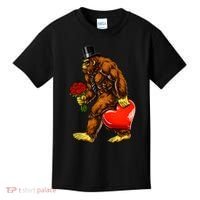 Valentines Day Bigfoot Sasquatch Lover Kids T-Shirt thumb 0