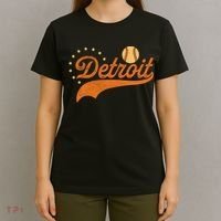 Vintage Detroit Baseball Fan T-Shirt thumb 4