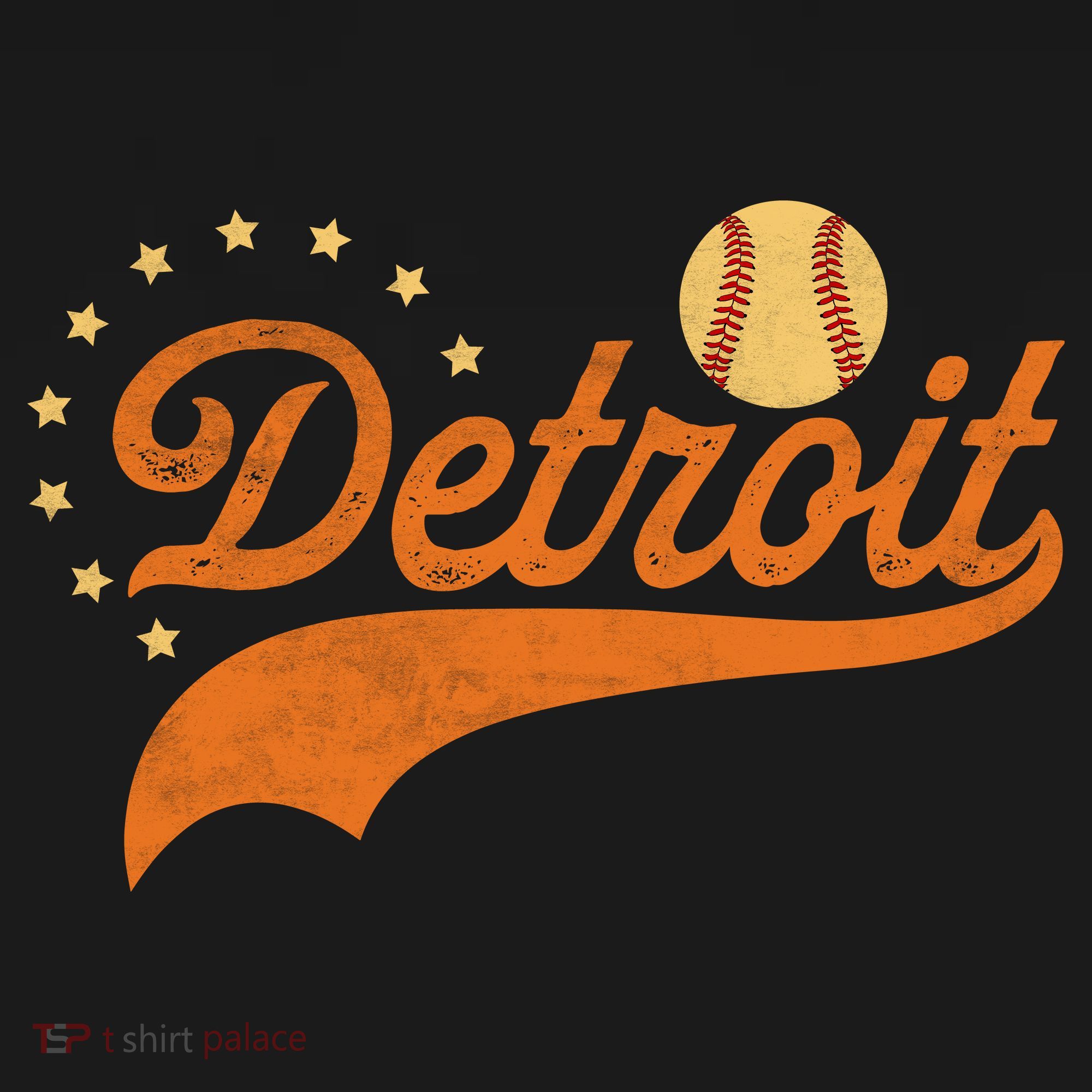 Vintage Detroit Baseball Fan T-Shirt