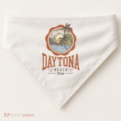 Vintage Daytona Beach Florida USA-Made Doggie Bandana