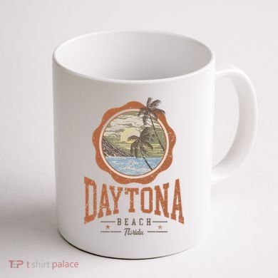 Vintage Daytona Beach Florida Coffee Mug back