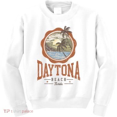 Vintage Daytona Beach Florida Kids Sweatshirt